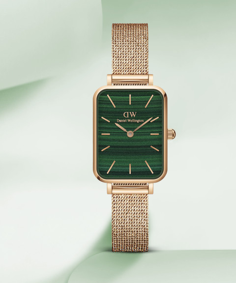DANIEL WELLINGTON Quadro Quadro Pressed Melrose Green color Square
