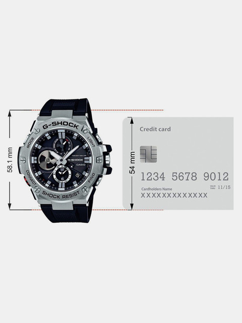 CASIO GST-B100-1ADR G-Shock GST-B100-1ADR Metal Ip Black Dial