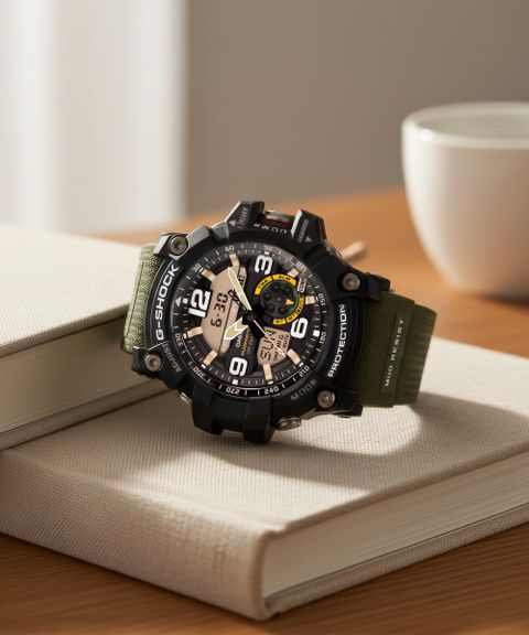 CASIO G-Shock GG-1000-1A3DR Black Dial Green Resin Strap Analog-Digital Watch - For Men G662 - Image 6