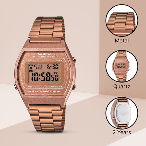 Casio B640wc 5a Casio Illuminator Rose Gold Price CASIO Vintage - Main Image