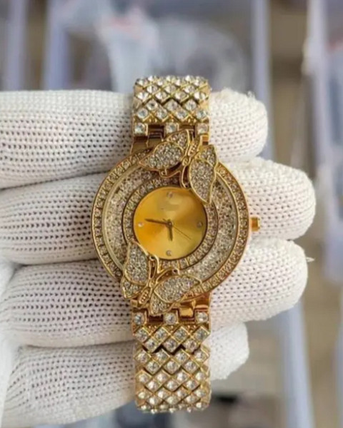 lady　0509 SHREESHAYAMTRADER Butterfly Full diamond stone Fashionable Analog