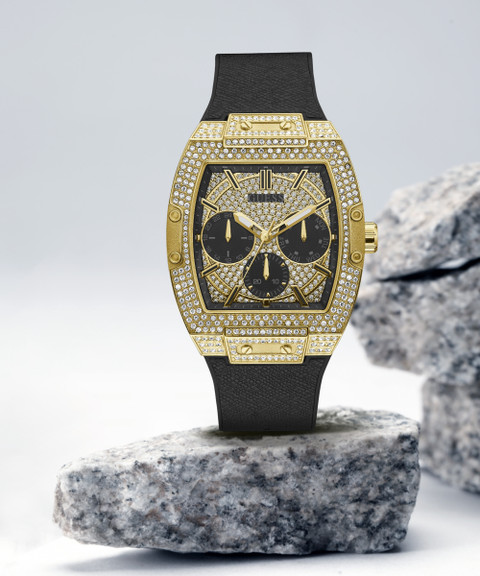 GUESS Multi-function Gold Dial Analog Watch For Men