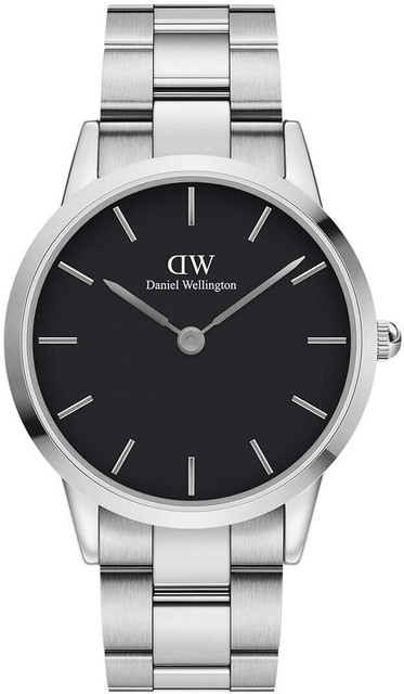 DANIEL WELLINGTON DW00100342K Iconic Black Round Dial Analog Watch