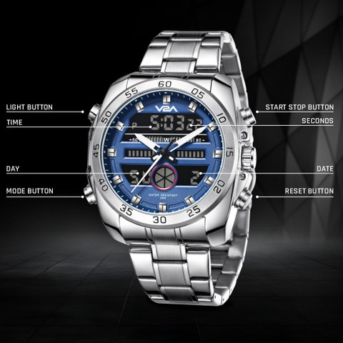 V2A wrist Watch for men boys, gents Torque Series Analog-Digital