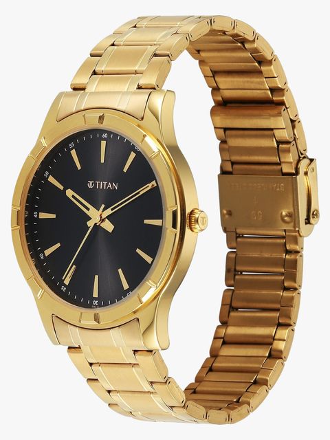 Titan Karishma Festive 3.0 Quartz Black Dial Men's Watch - Image 8