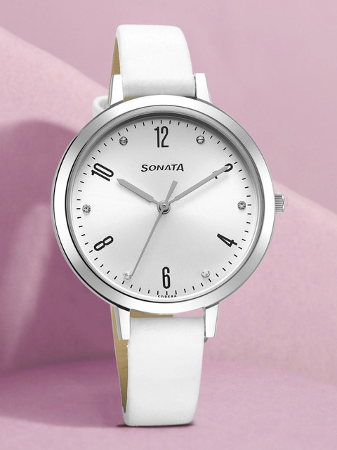 SONATA 87056Sl03W-Sdp686-Sonata Style Style Analog Watch For