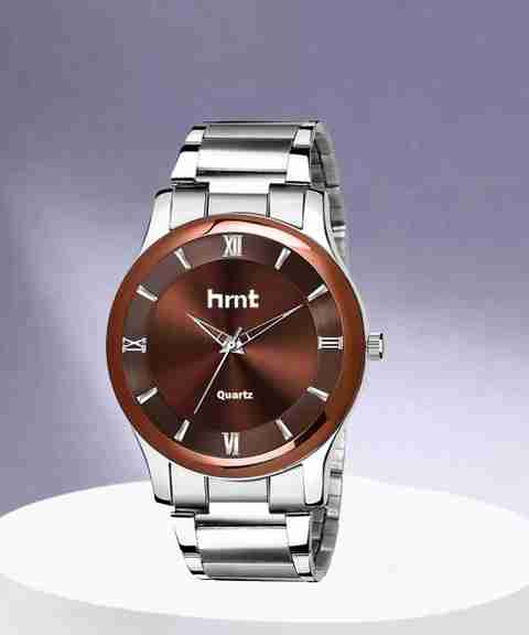 hrnt B9106 B9106 Brown Hand Watch For Men Wrist Chain Watch  WaterResistant Brand Analog Watch For Men
