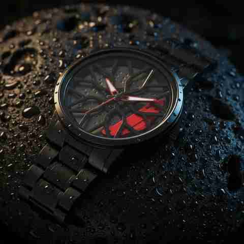 GYROCAR Spinner Special Edition Car Wheel Rotating Dial Analog Watch - Image 2
