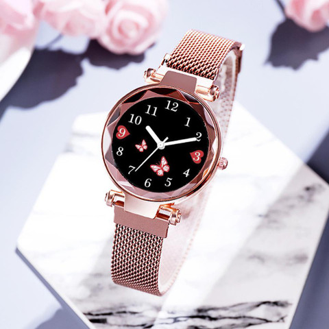 Styledose Queen Magnet Rosegold girls watches for women watches