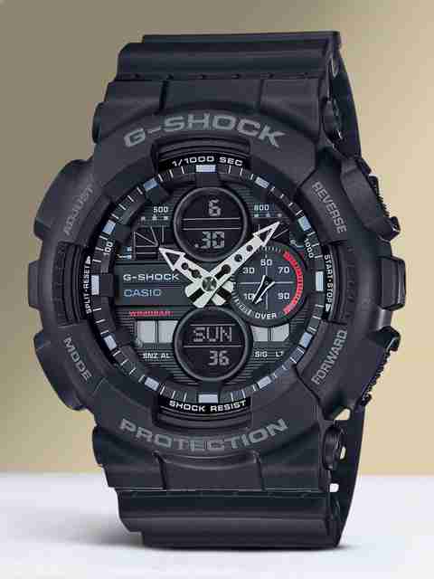 CASIO GA-140-1A1DR G-SHOCK GA-140-1A1DR Black Dial Resin Strap
