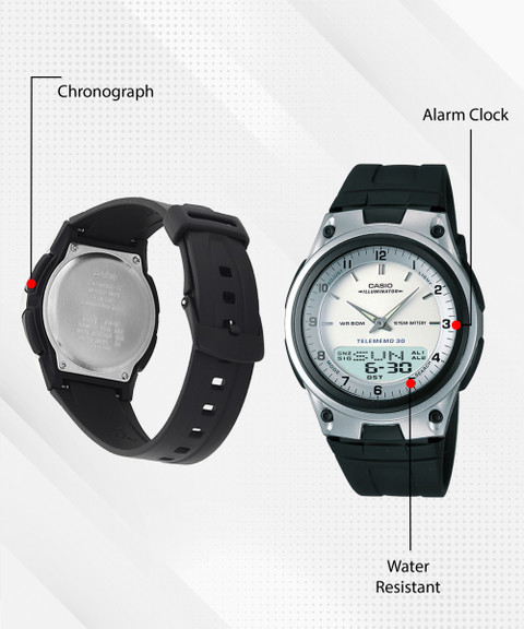 CASIO AW-80-7AVDF Youth Combination AW-80-7AVDF Analog-Digital Watch  For Men
