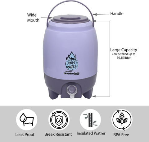 JAYPEE Bheemtal 15 ltr Insulated Water Jug for Kitchen office