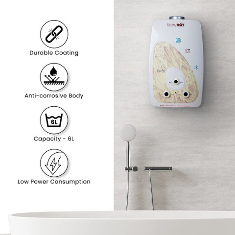 BLOWHOT BL 102 instant Aluminium Ltr Gas Geyser and Water Heater L Gas  Water Geyser