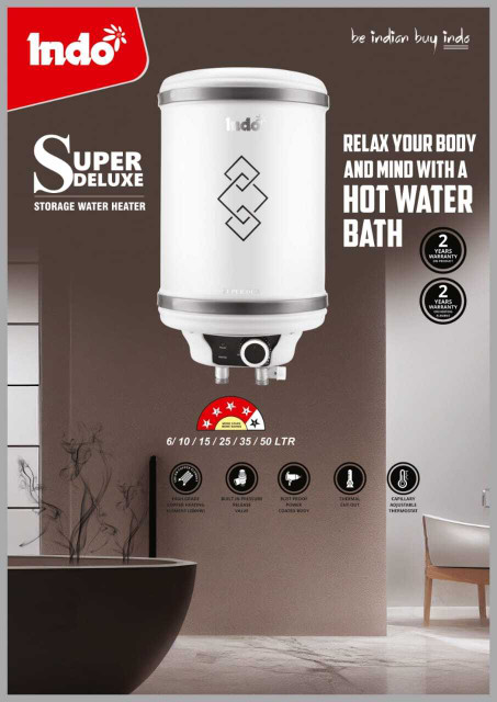 Indo Super Deluxe neo 10 L Storage Water Geyser Price in India
