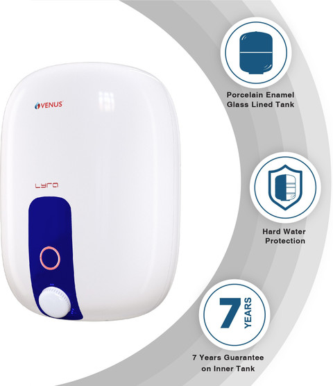 Venus LYRA 25R 25LTR WHITE/BLUE 25 L Storage Water Geyser