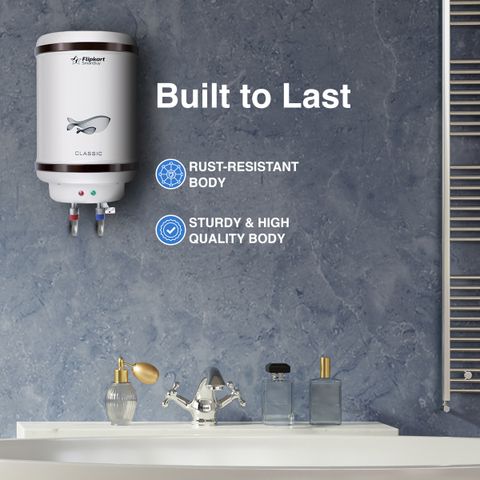 Flipkart SmartBuy 10 L Storage Water Geyser BEE 4 Star Rated with Free Installation pipes and Kit (Classic - 10L, Ivory) (Ivory) - Image 8