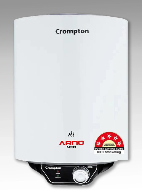 Crompton ASWH-3010 (ARNO NEO 5S) 10 L Storage Water Geyser Star BEE  Energy Rating