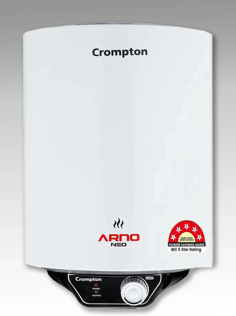 Crompton ASWH-3025 (ARNO NEO 5S) 25 L Storage Water Geyser Star BEE  Energy Rating National Energy Conservation Award Winner 2023