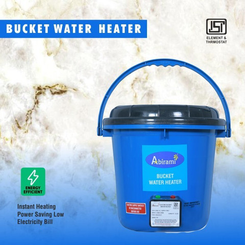 Abirami BucketWaterHeater-BlueColor 20 L Instant Water Geyser