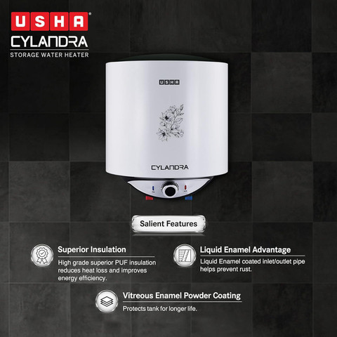 USHA Cylandra 25 L Storage Water Geyser Price in India Buy USHA