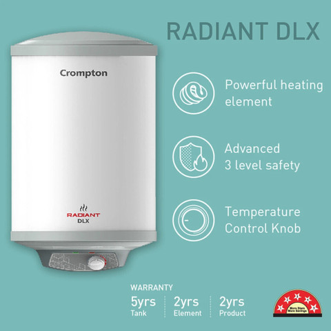 Crompton Radiant Dlx 50 L Storage Water Geyser