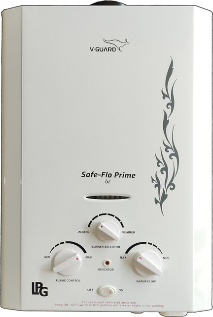 V-Guard SAFE FLOW PRIME L Gas Water Geyser