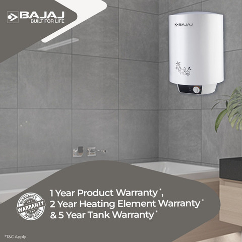 BAJAJ Popular Plus (New Shakti Series) 15 L Storage Water Geyser Suitable  for large wall spaces| with Free Pipes and Installation