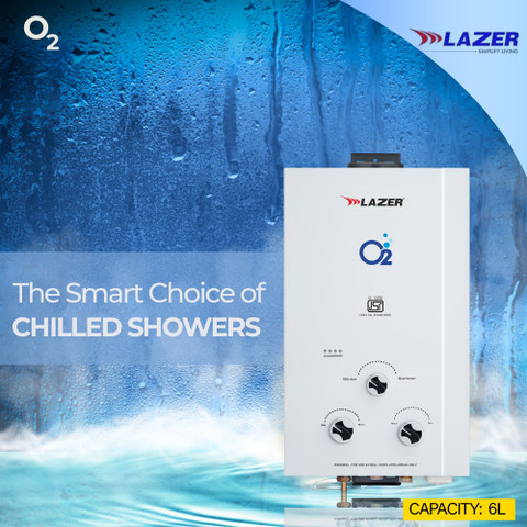 Lazer O2 L Gas Water Geyser Price in India Buy Lazer O2 L