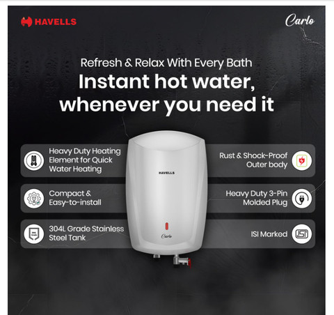 HAVELLS CARLO L Instant Water Geyser Price in India Buy