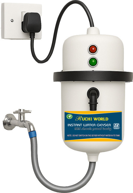 Ruchi World PORTABLE Instant Water Geyser (PORTABLE GEYSER)1 L Useful for  Kitchen L Instant Water Geyser