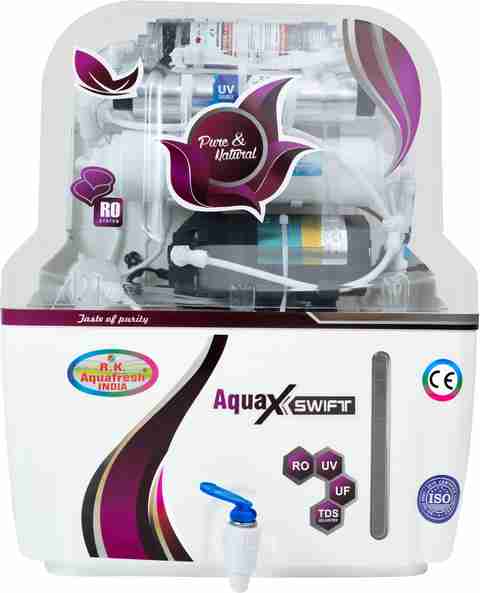 R.K. AQUA FRESH INDIA ZX14STAGE 12 L RO + UV + UF Water Purifier