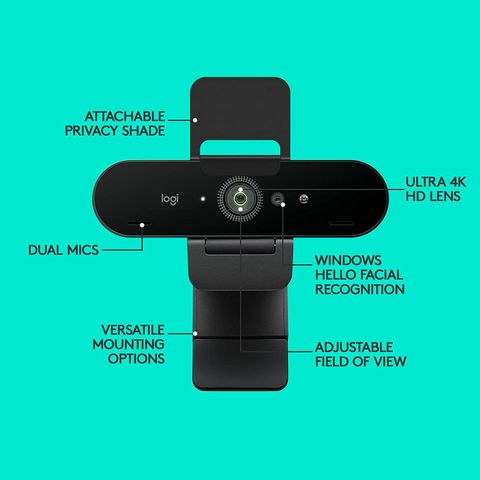 Logitech Brio 4K / Stream Ultra HD Video Calling,Optical Zoom 4K