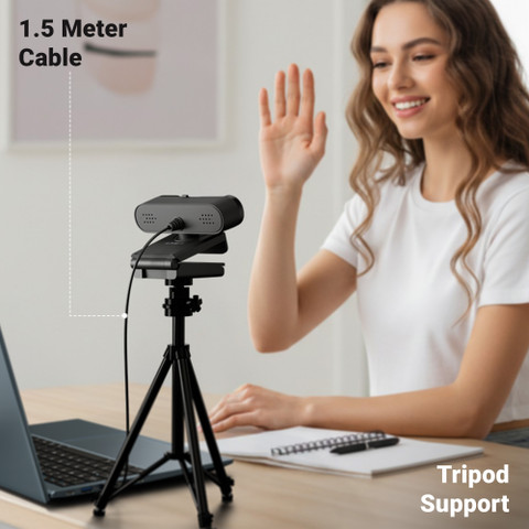 ZEBRONICS Zeb-Live PRO 1920 HD Webcam with Built-In Microphone