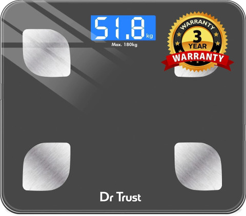Dr Trust (USA) Model-505 Bluetooth Digital Smart Fitness Body Fat  Composition Analyzer BMI Weight Machine For Human USB Electronic  Rechargeable