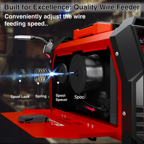 iBELL IBL M200-105 MAG/MMA 2-in-1 200A Welder,Flux Cored Wire