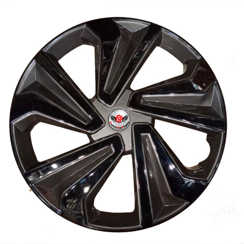 CuboDePlato Corona Grey Black 12 inch Wheel Cover For Universal For Car  Universal For Car