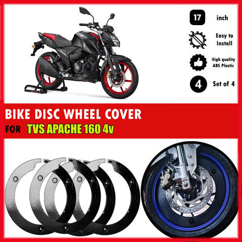 SRPHERE PRO DISC WHEEL COVER FOR TVS APACHE 160 4v Wheel Cover For