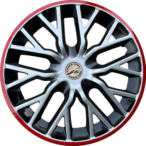 WolkomHome Wheel cap, Hub Cap Silver Black Red Ring Car Accessories 14 Inch  Wheel Cover For Ford Figo Aspire Ti-VCT Ambiente