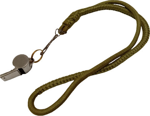 BRASS BLESSING Brass Whistle with Lanyard - Sports Police