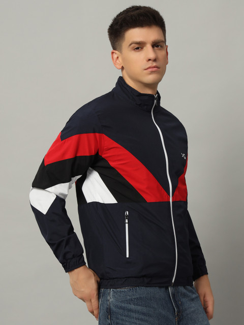 KGARMENTS Mens Sporty Windcheater Jacket (For Rain and Winter) Colorblock  Men Wind Cheater