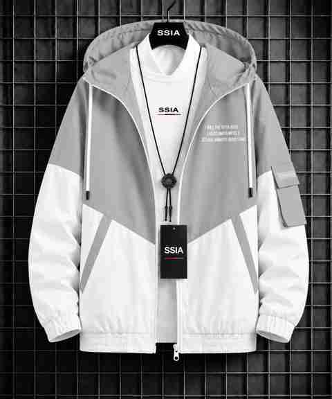 SSIA Men's Casual Colorblock Wind Cheater Jacket - Image 5