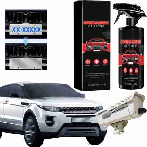 Hofason Invisible Number Plate, License Plate Camera Blocker, Car Plate  Invisible Spray Windshield Wiper Puller