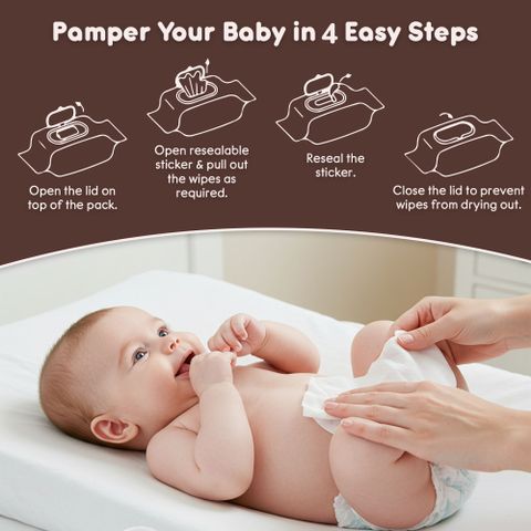 Hushabye Soft Baby Wet Wipes with Aloe Vera and Glycerin, 792 Wipes - Image 6