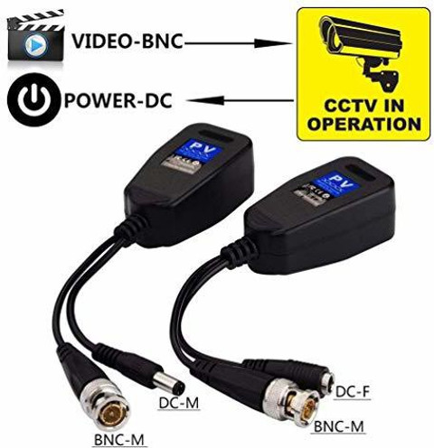 Bnc Connector Camera Balun Rj45 LipiWorld (Pack Of 8) 8MP (PV