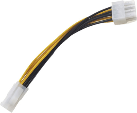 Paruht ATX 4-Pin Female to 8-Pin Male EPS 12V PSU Cable CPU Power