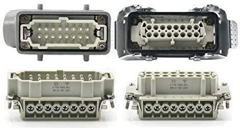 POWER CONNECT DC16M 16 Pin Rectangular Heavy Duty Industrial Connector ...