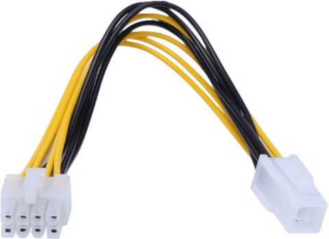 Paruht ATX 4-Pin Female to 8-Pin Male EPS 12V PSU Cable CPU Power