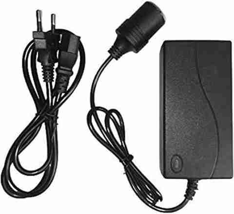 Breewell 12V-5A, AC to DC Power Adapter Converter Car Cigarette Lighter  Socket Charger Black Worldwide Adaptor