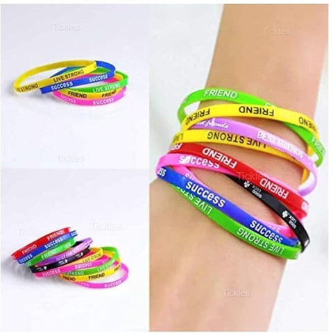 Jayshri handicrafts Silicone Friendship Band Friendship Belt Bracelet  For Friends Girls Boys Boys Girls - Main Image
