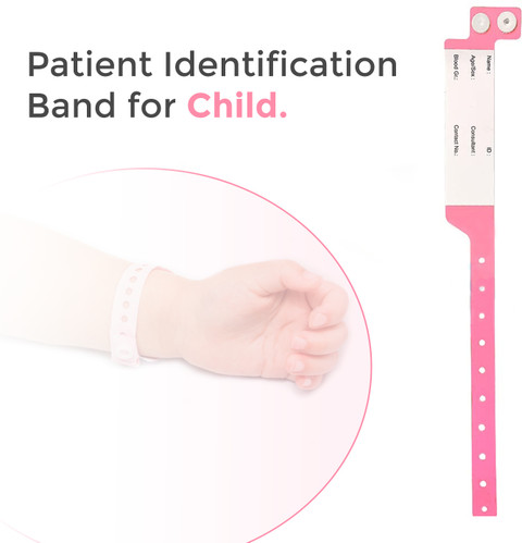 MOWELL Patient id Bands/Hospital Patient Wristbands (Pack of 100